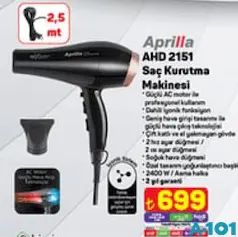 APRİLLA SAÇ KURUTMA MAKİNESİ